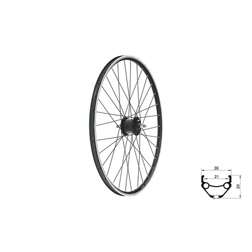 DRAFT Dynamo V-brake, 28/29", black
