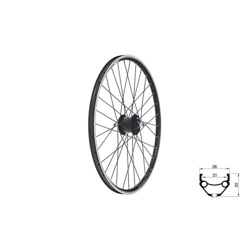 DRAFT Dynamo V-brake, 26", black