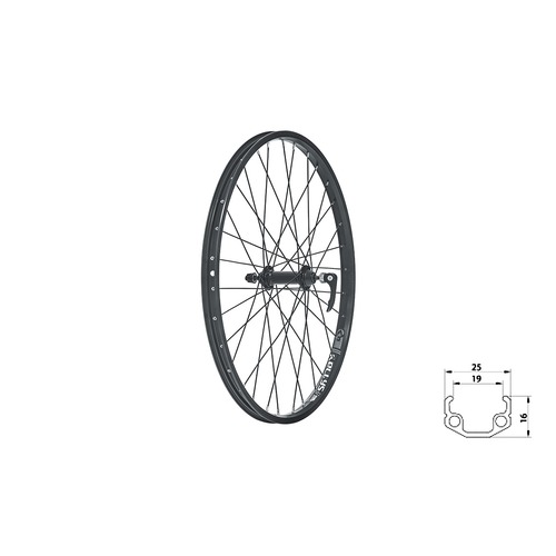 WASPER V-brake F, 24", black