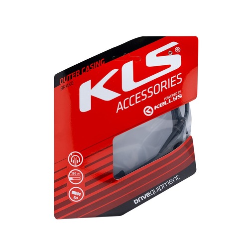 Outer casing for brake cables KLS 250 cm, black, 1pc