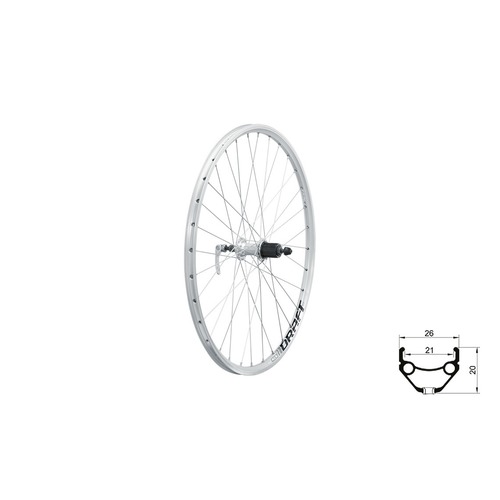 DRAFT V-brake R, 26", silver
